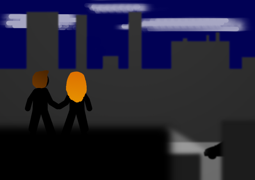 pervolowe miasto i para na dachu pervolowe miasto i para na dachu