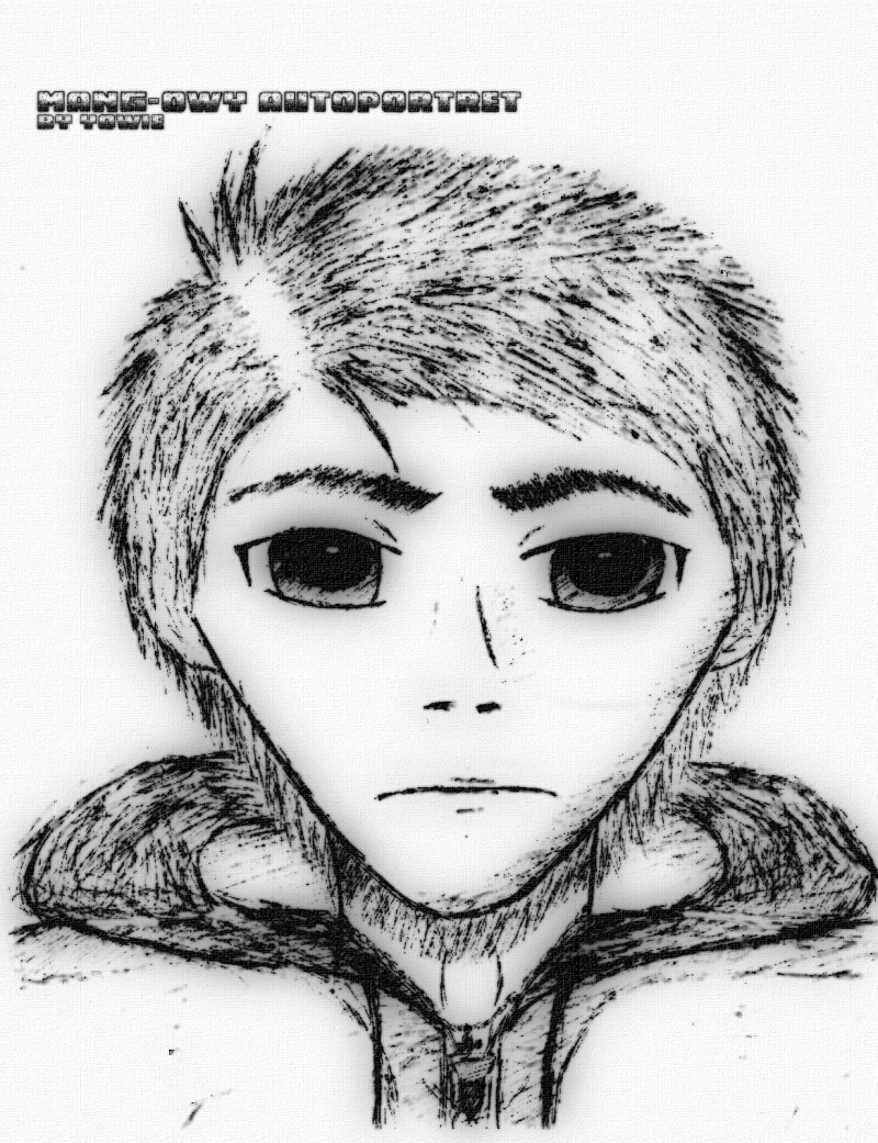 Mangowy-autoportret. Mangowy-autoportret.