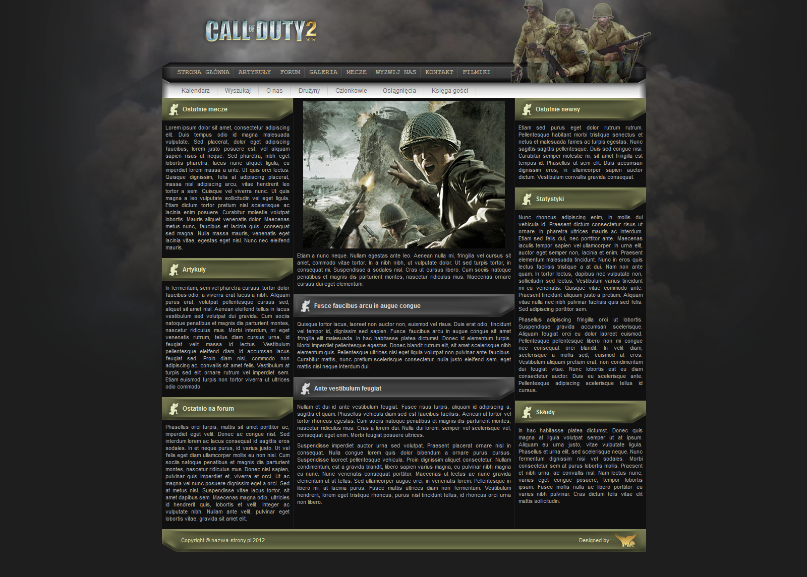 Layout Call of Duty 2 Layout Call of Duty 2